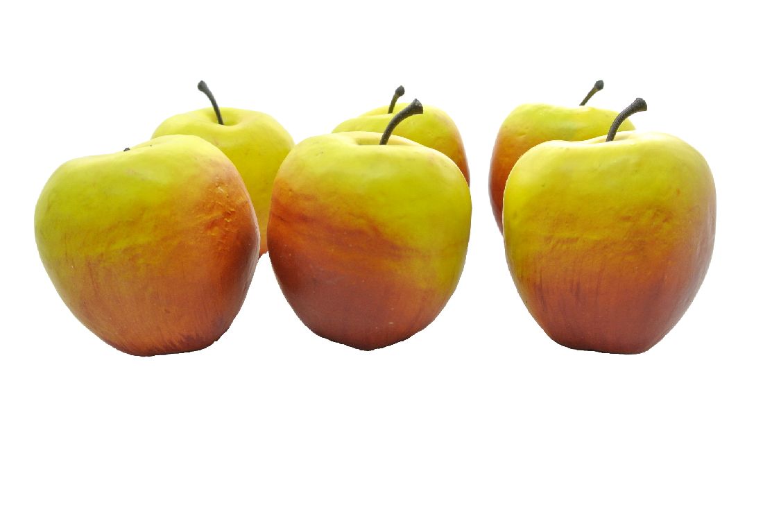Apfel ROT-GRUEN x6 gross