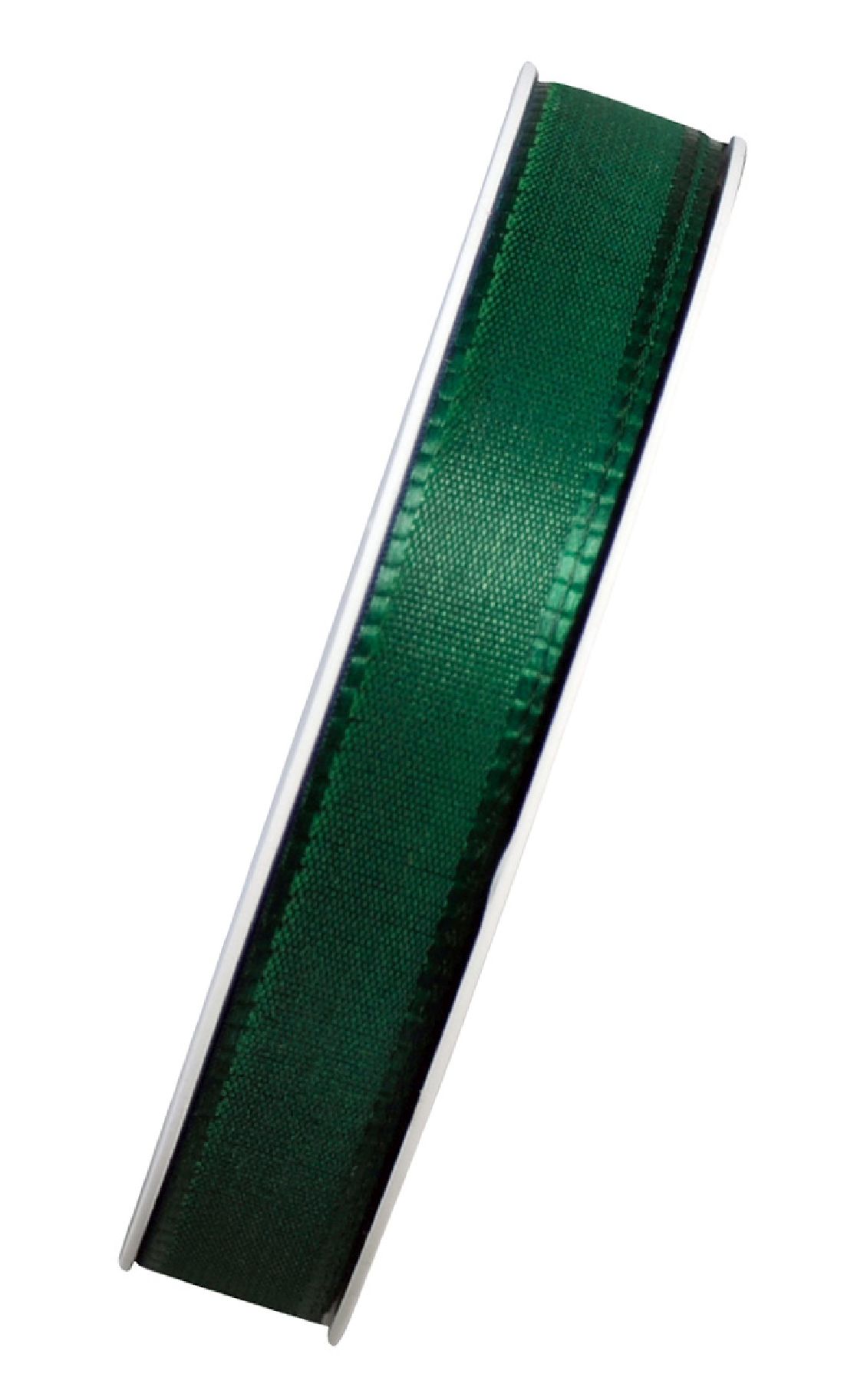 Basic ohne Draht / Taftband DUNKELGRÜN 59 15mm 50m