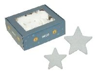 Glittersterne WEISS 278360 Streu ca. 4cm + 5 cm gemischt