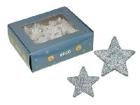 Glittersterne SILBER 278363 Streu ca. 4cm + 5 cm gemischt