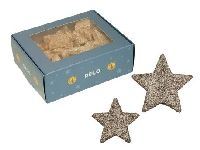 Glittersterne CHAMPAGNER 278364 Streu ca. 4cm + 5 cm gemischt