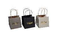 Papiertasche wasserfest grau-hellgrau-schwarz 23pxt06 10,5x10,5cm KLITZEKLEINE KLEIN